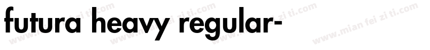 futura heavy regular字体转换